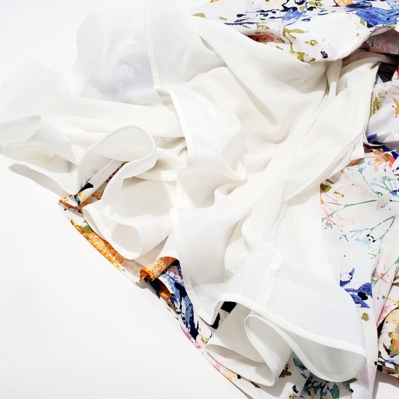 Rebecca Minkoff Abstract Flare Dress Sz 4 - Picture 5 of 8